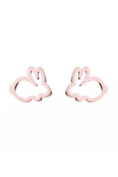 EFAYN.RO Women's earrings, bunny model, M1, rose gold, EFAYN