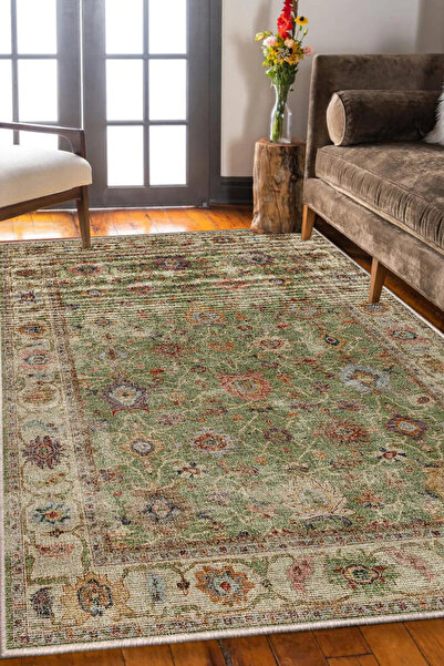 GECE MODA ETNİK DESENLİ DİJİTAL BASKILI ÇOK RENKLİ Kaymaz Taban Yıkanabilir M...