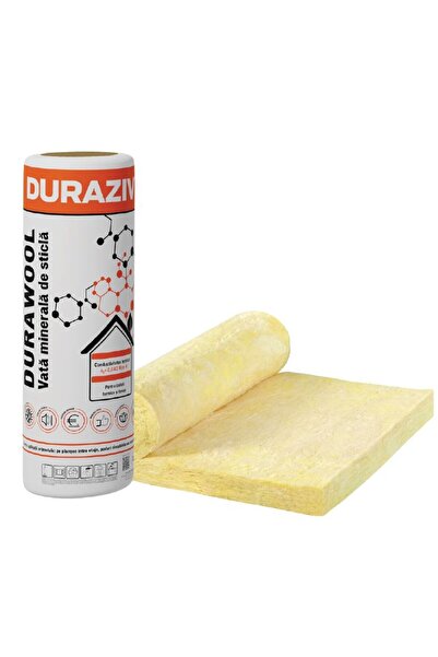 DURAZIV Vata Minerala Durawool 0,040 W/(m*K) 5/10cm -16,08mp/rola