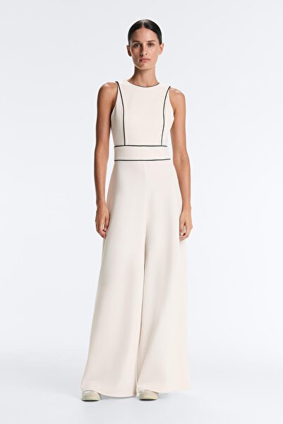 Oysho Piping pamuklu pike uzun tulum