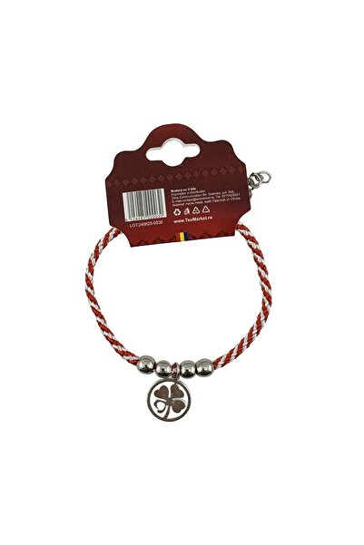 Flippy Martisor de Tip Bratara cu 4 Bile si Pandativ Metalic, Jolie, Model Tr...