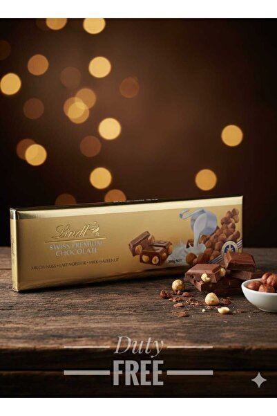 hijazigroup Lindt Swiss Premium Sütlü Fındıklı Çikolata 300g