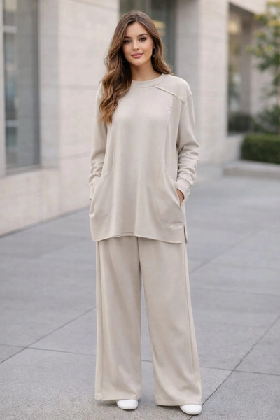 BgModa Bg Lazer Kesim Cepli Modal Eşofman Takımı