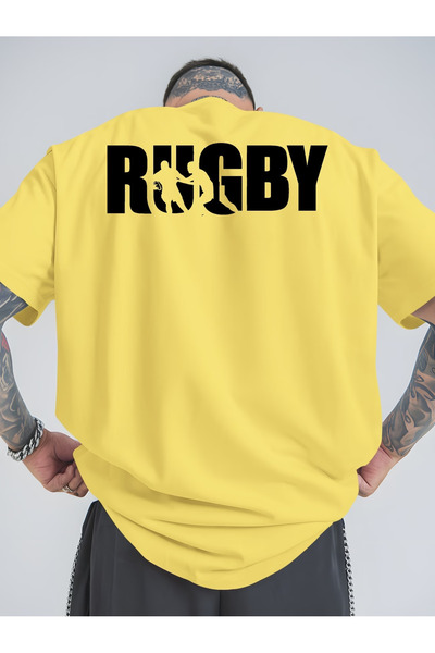 Rayan & Hoor Style Men's Printed Oversize Cotton Crew Neck T-Shirt