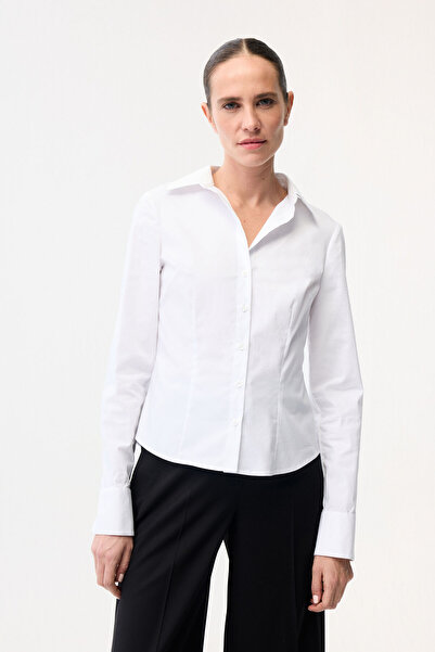 adL Çizgili Pensli Gömlek