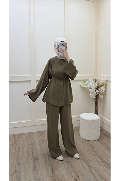 Minharir طقم قميص برباطات أنيق ومريح للاستخدام اليومي