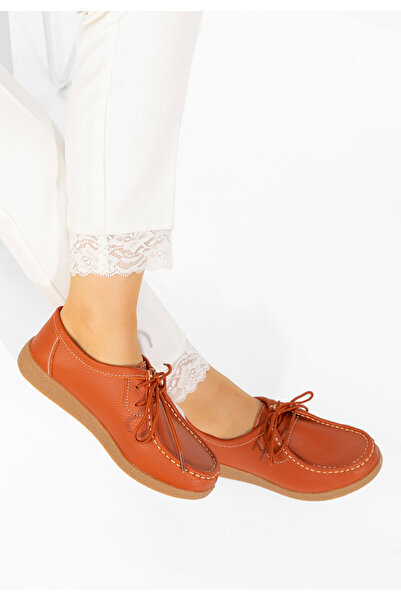 B T Shoes Mocasini dama Afinia portocalii