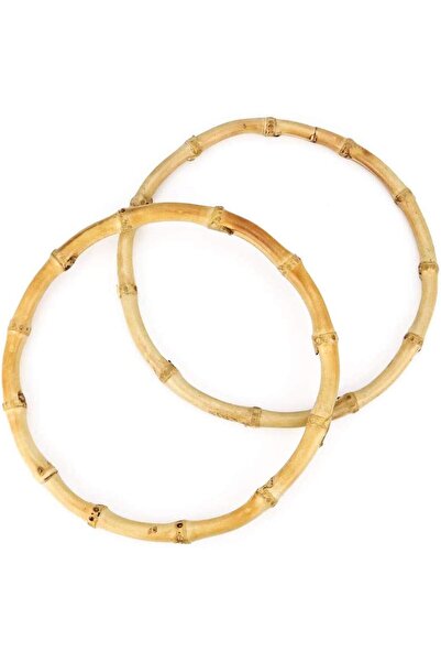 Pamuk Atölye Bamboo Bag Handle Double Round