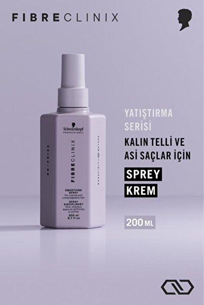 Fibre Clinix Elektriklenme Karşıtı Pürüzsüzleştirici Sprey Krem 200ml | De-Frizz