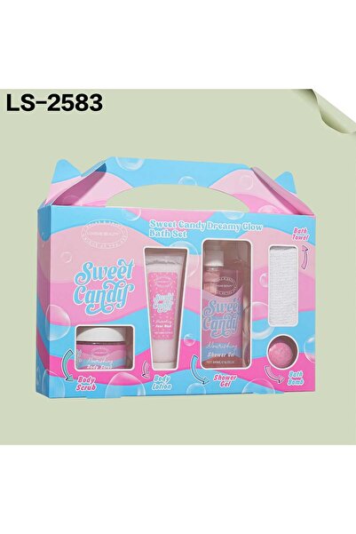 LOVEME BEAUTY مجموعة هدايا "سويت كاندي دريمي جلو– طقم الاستحمام المتكامل للعن...