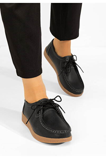 B T Shoes Μοκασίνια γυναικεια Afinia μαύρα