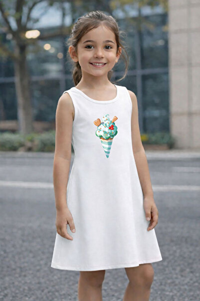 CACTUS COLLECTION ROCHIE DE VARĂ PENTRU FETE CU IMPRIMEU ÎNGHEȚATĂ