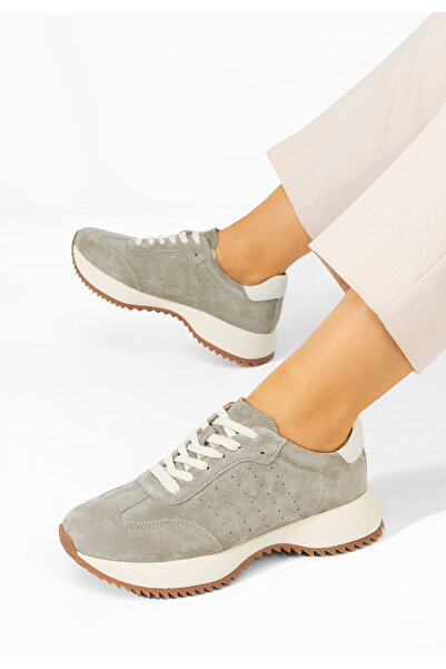 B T Shoes Sneakers dama piele Yasminia gri