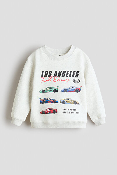 H&M Baskılı Sweatshirt