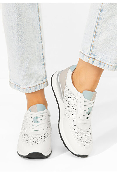B T Shoes Sneakers γυναικεια δερματινα Ellania λευκά