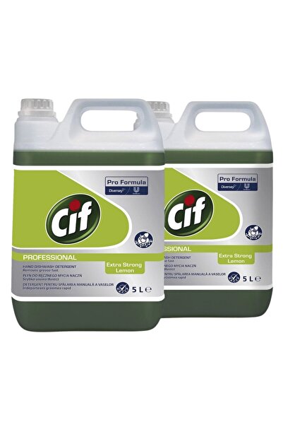Cif Pachet Professional Dishwasher Extra Strong Lemon – pentru Spalarea Manua...