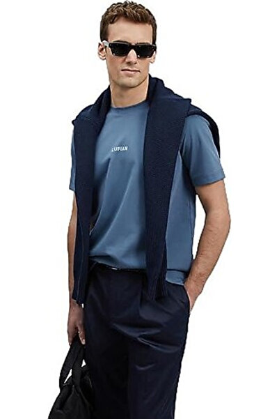 Lufian Oversize Minimalist Round Neck Short Sleeve Men's T-Shirt