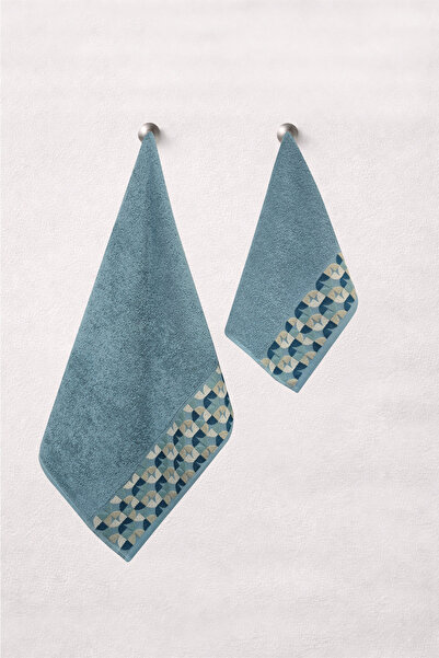 COT DRY 2-Piece Towel Set with Ribbon |   60X100 + 40X60 |   Patterned