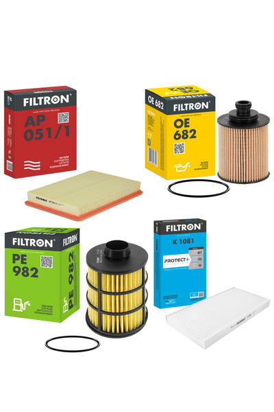 Filtron Opel Corsa C 1.3 CDTI 2000-2007 4'Lü Filtre Seti Hava/Yağ/Yakıt/Polen