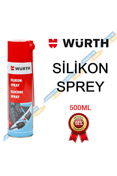 Würth Silikon Sprey 500ML – Plastik, Lastik ve Metal Koruyucu Bakım Spreyi