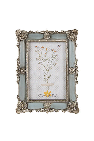 Clayre & Eef Blue Silver Photo Frame