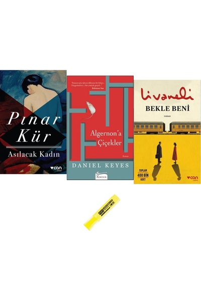 Can Yayınları Asılacak Kadın + Algernon'a Çiçekler + Bekle Beni / 3 Kitap SET...