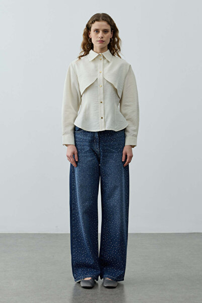 Fahhar Rüzgarlıklı Gömlek Beyaz