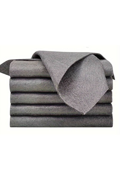 LILY Set of 12 reusable eco-friendly grey ultra-absorbent microfiber cloths