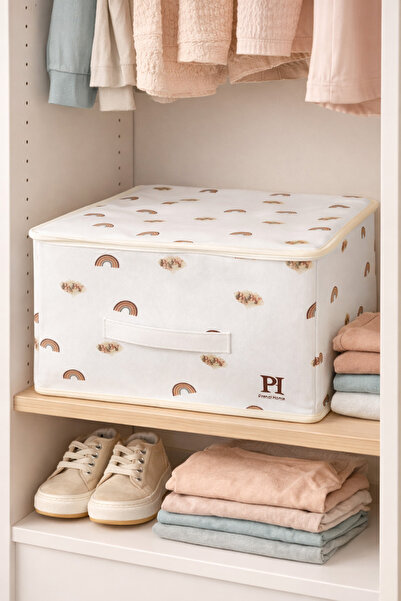 PH Prendi Home منظم خزانة صغير للأطفال بمقاس 35x42x23 سم مع سحاب، منظم لتخزين...