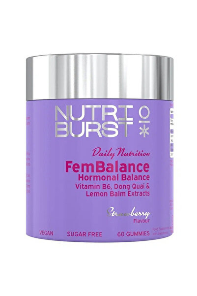 Nutriburst FemBalance female hormonal balance jellies strawberry flavor 60 pcs