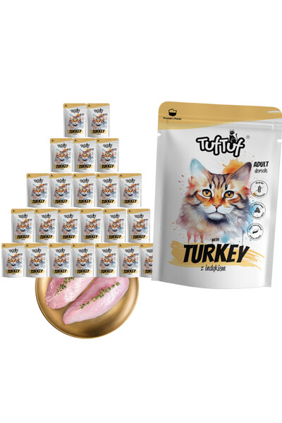 Bult TUF TUF Carne de prânz cu curcan - hrană umedă pentru pisici - 24x300g