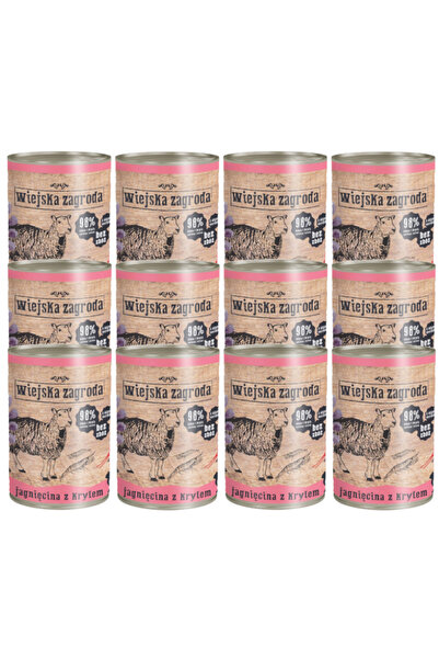 Wiejska Zagroda COUNTRY FARM Lamb with krill - wet cat food - 12x400g
