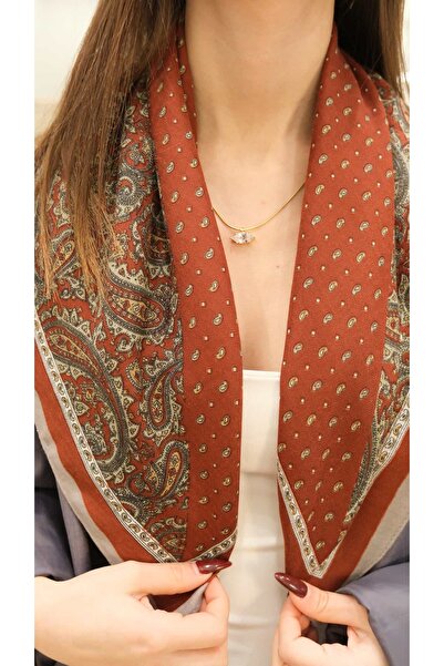 Jerie Twin Ethnic Pattern Scarf 70X70Cm