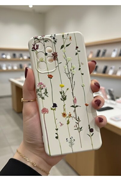 OVADA Samsung Galaxy A32 Uyumlu Sarmaşık Ve Çiçek Desenli Silikon Telefon Kılıfı
