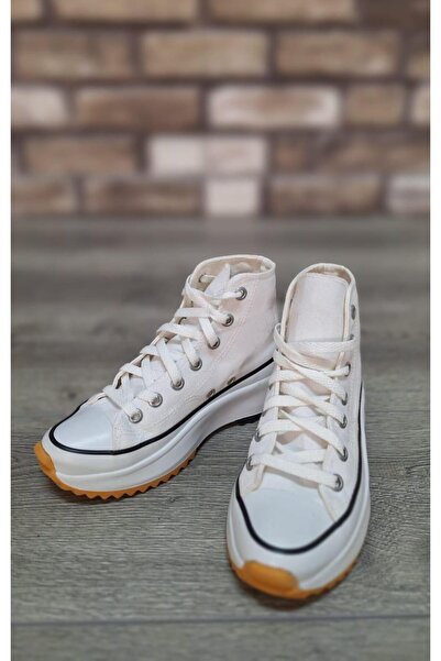 Bukond Half Ankle High Sole Denim Linen Lace-Up Casual Comfortable Cloth Shoe...