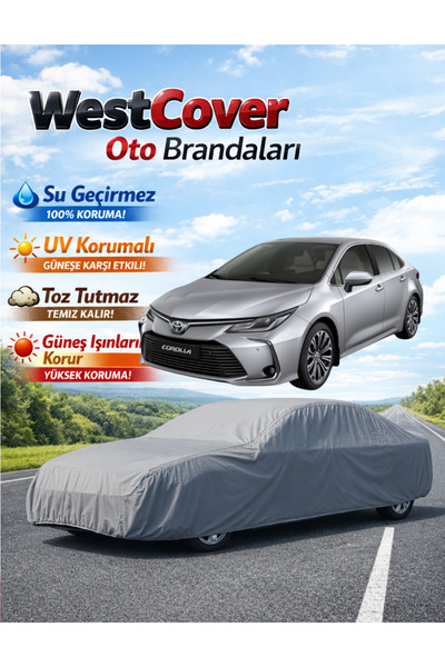 WestCover غطاء سيارة تويوتا كورولا 12 متوافق، خيمة مقاومة للماء، غطاء سيارة