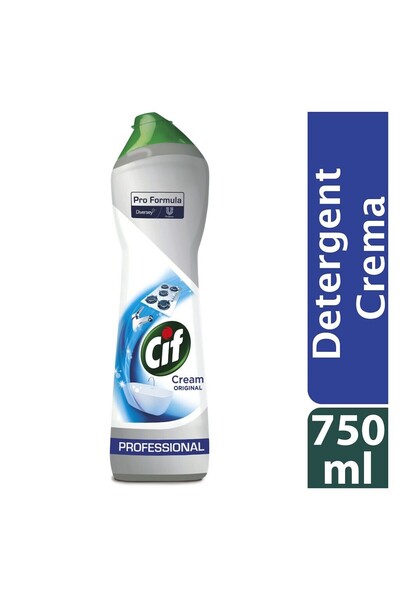 Cif Professional Cream – Crema de Curatare Non-Abraziva, 0.75 L