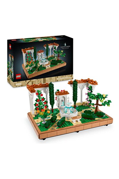 LEGO Icons Fountain Garden Display, Home and Office Decor Building Set for Ad...