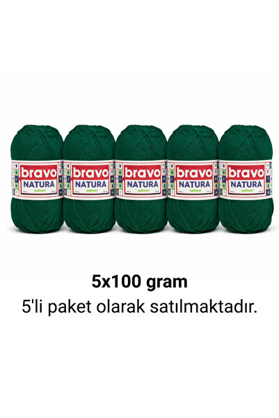 Bravo Natura Cotton Green 206 Pamuk Pređa 100gr 200mt
