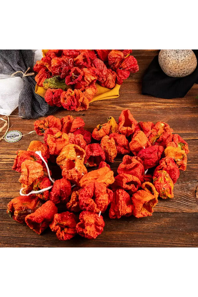 Bahçem Dolmalık Kuru Acı Biber 45/50 Adetli Dizi