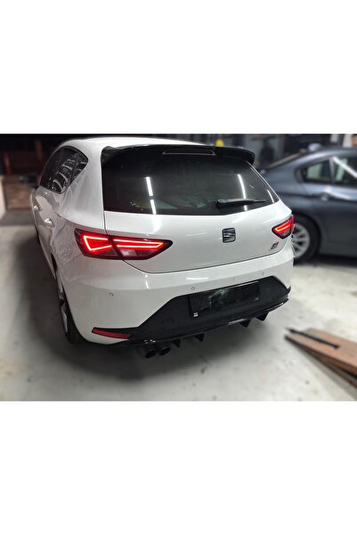 Tuning Vadisi Seat Leon Mk3 Difüzör FR Uyumlu 2013-2016 Soldan Çift Çıkış Par...