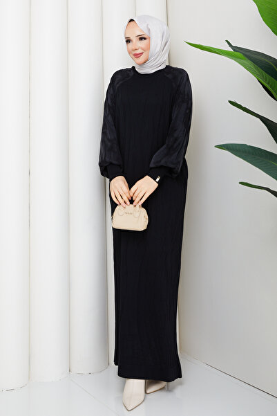 Pamuk Butik Women's Spider Web Patterned Sleeve Silk Kupra Mercerized Knitwea...