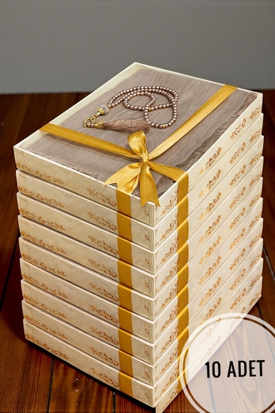 AYHANHOME 10 Pieces Gift Set, Dowry Set, Mevlütlük Set, Flared Prayer Cover, ...