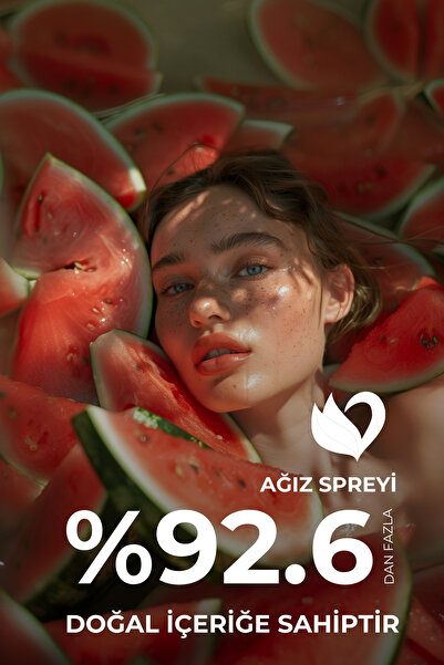 Human Care Ağız Spreyi - Karpuz & Mentol - Doğal İçerikli Alkolsüz Ağız Kokusu Önleyici