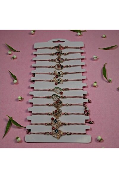 Vision XXI Set of 12 Martisor Bracelets with Enamel Flowers