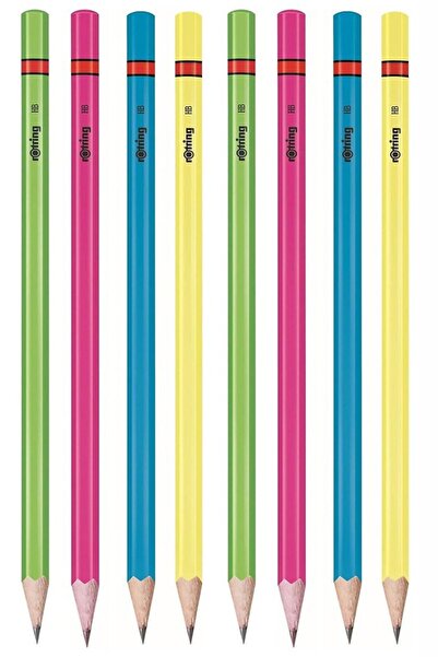 Artlantis Rotring Neon Pencil 8 Li 1 Pack Color Pencil Blue Green Yellow Pink...