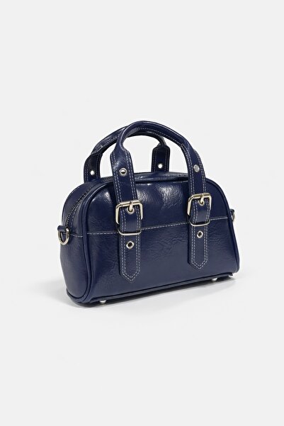 Çantacımstore Women's Mini Retro Belt Bag Navy Blue