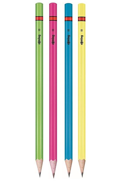 Artlantis Rotring Neon Pencil 4 Pcs 1 Pack Color Pencil Blue Green Yellow Pin...