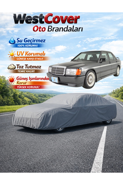 WestCover غطاء سيارة مرسيدس-بنز 190 (W-201) متوافق، خيمة مقاومة للماء، غطاء س...