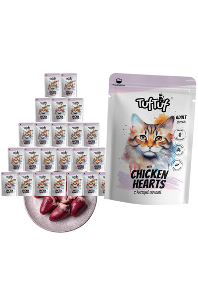 Bult TUF TUF Carne de prânz cu inimioare de pui - hrană umedă pentru pisici -...